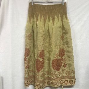 Artistic Boho Skirt One Size a2 Cinch Up Ribbons